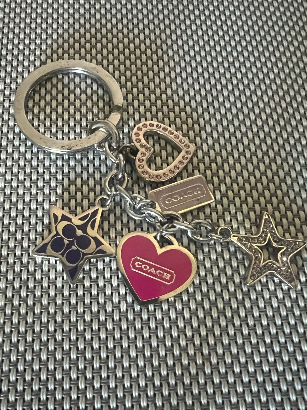 Coach Heart and Star Keychain - Picture 3 of 6